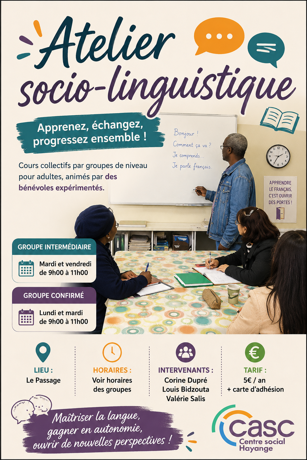 Atelier socio-linguistique