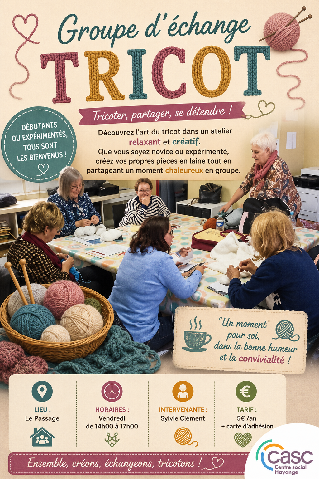 Groupe d’échange tricot