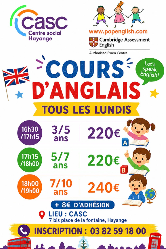Anglais enfants