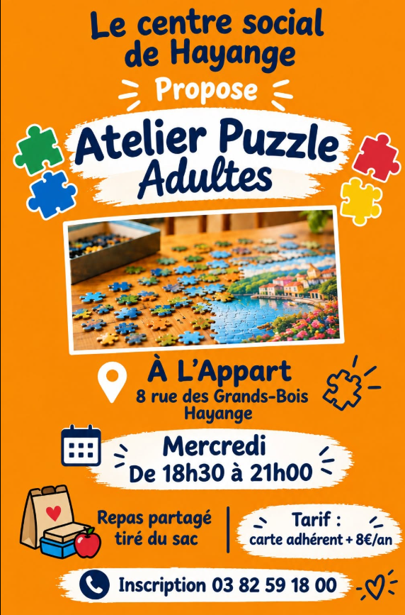 Atelier Puzzle Adultes